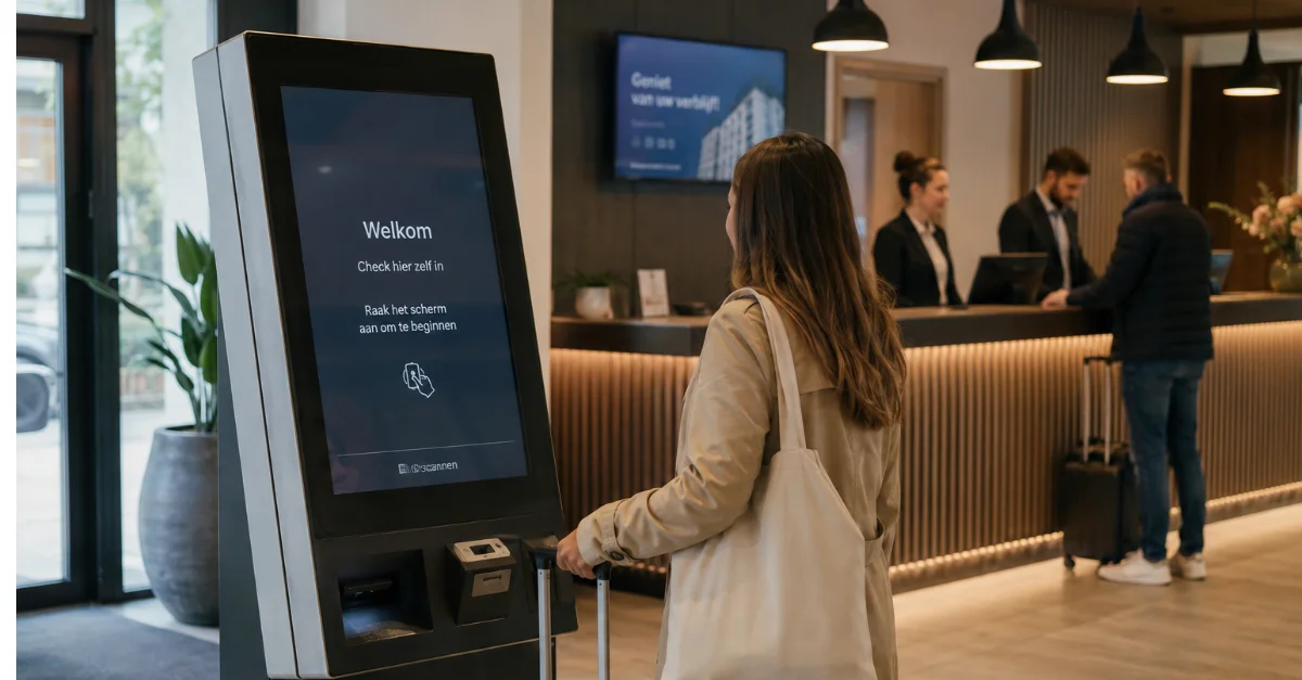 Digitale check-in in hotels: de impact op menselijke interactie en jouw B2B-kansen